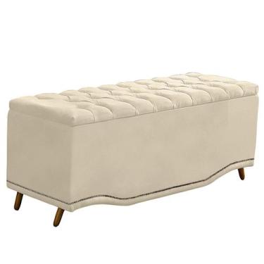 Imagem de Calçadeira Baú King Size Estofada Maitê Veludo - Ateliê do Conforto, B