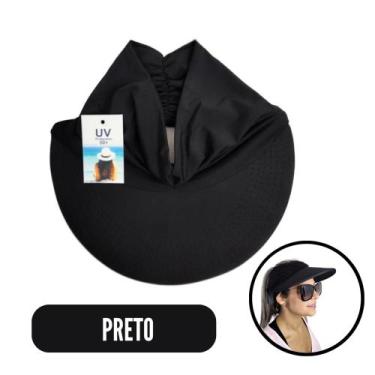 Imagem de Viseira Turbante Feminina Dupla Face Proteção Uv50+ Moda Praia - Monte