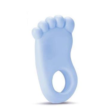 Imagem de Mordedor Pé Pezinho Para Bebê Atóxico - Azul - Bee Toys