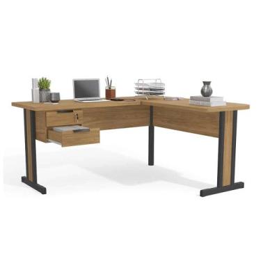 Imagem de Mesa de Escritório em L 2 Gavetas Versatil 1,70m X 1,50m Kappesberg, B