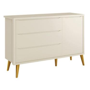 Imagem de Cômoda Sapateira Théo New Areia Fosco com Natural - Reller