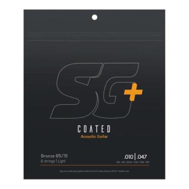 Imagem de Encordoamento Violão Aço 010 SG Bronze 85 15 Coated