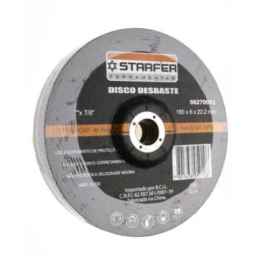 Imagem de Disco de Desbaste para Metais 7x7/8 Polegadas Embalagem com 5 - Starfe