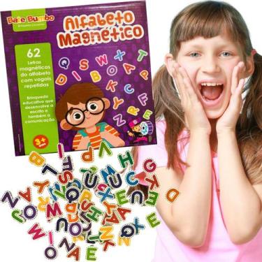 Imagem de Alfabeto Magnético Brinquedo Educativo e Pedagógico Alfabetização - Ba