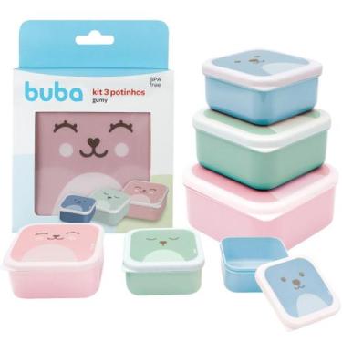 Imagem de Kit 3 Potinhos Lanchinhos Papinhas Diferentes Tamanhos Bebê Infantil B