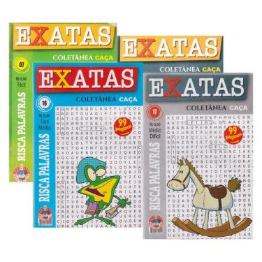 Imagem de Caça Palavras Exatas Coletânea 4 Livros Encadernados 99 pgs - Fernando