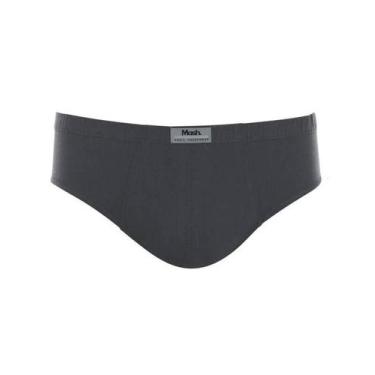 Imagem de Cueca Plus Size Mash 074.59 Algodão, Xgg, Cinza Chumbo