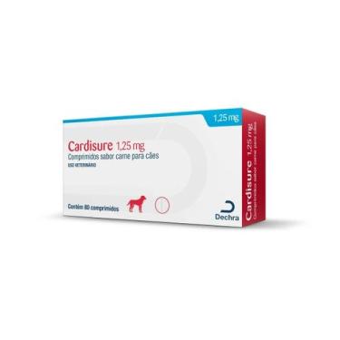 Imagem de Medicamento Dechra Cardisure para Cães 1,25mg 80 comprimidos