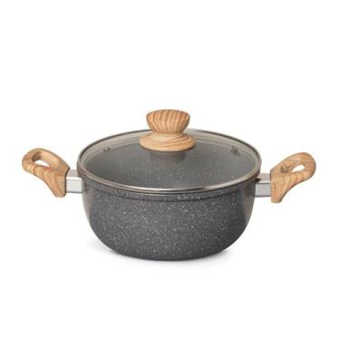 Imagem de Caçarola Oster 7,5l Cerâmica Marble Edition Dark Grey