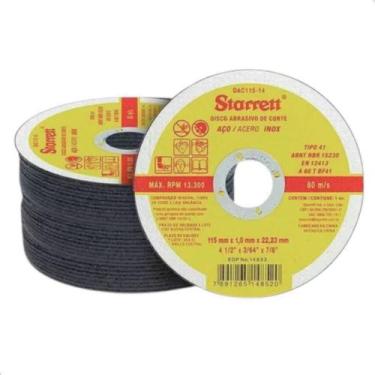 Imagem de Kit 48 Peças Disco De Corte Inox 4.1/2 Starrett Dac115-14