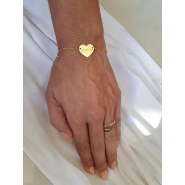 Imagem de Pulseira Gratidão Coração com Estojo - MamãeMê