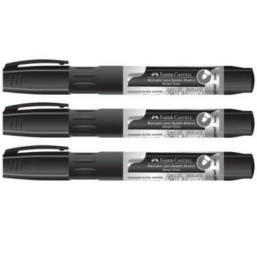 Imagem de Marcador Quadro Branco Recarregável Faber Castell Caneta Kit - Faber-C