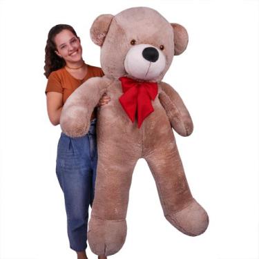 Imagem de Urso Teddy Gigante 1,40M LuckBaby - 226 - ThamyBaby, Avelã vermelho