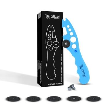 Imagem de OTICA Cortador de ampola para enfermeiros médicos, removedor de tampa de garrafa de vidro, disjuntor de ampola para hospital e clínica (azul)