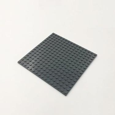 Imagem de Classic Grey Plates Bulk, Dark Gray Plate 16x16, Building Base Plates Flat 5 Piece, Compatible with Lego Parts and Pieces: 16x16 Gray Plates(Color: Dark Gray)