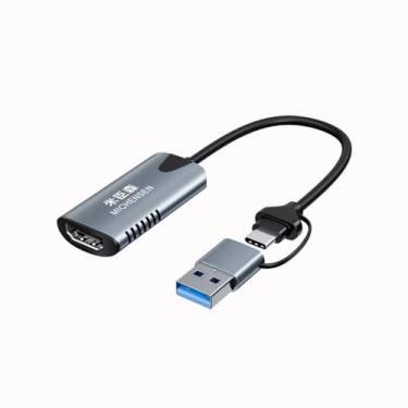 Imagem de MICHENSEN Entrada de vídeo máxima 4096 x 2160 (60Hz) resolução para OBS Capture 1080P60 placa de captura de vídeo para Switch, tablet, telefone, câmera.