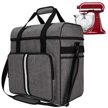 Imagem de Bolsa de armazenamento com zíper resistente à água para misturadores KitchenAid., LightGray, Fits for 4.5-Quart and All 5-Quart