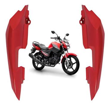 Imagem de Kit Carenagem Rabeta Lateral Traseira Vermelho Metálico Factor 150 202
