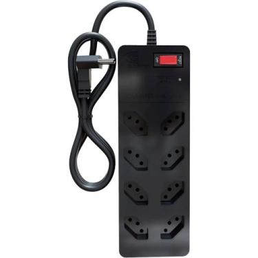 Imagem de Filtro de linha dps 3 pinos iclamper energia 8 tomadas preto 026775