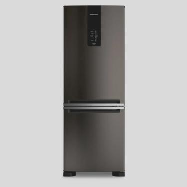 Imagem de Geladeira Brastemp Frost Free Inverse a + + + 479 litros cor Black Inox com Super Capacidade e Smart Flow - BRE58FE