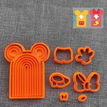 Imagem de Cortador Arco Mickey e Minnie 8CM X 6,5CM - Embody 3d