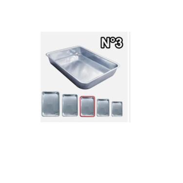Imagem de Forma Tabuleiro Bandeja Assadeira Retangular Extra Alta Alumínio Certi