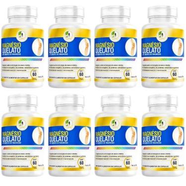 Imagem de Kit C/8 Magnésio Quelato  60 Cápsulas - Fits Life