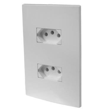 Imagem de Espelho 4x2 Com Tomada Dupla 20a Monobloco Bivolt I9 Ilumi