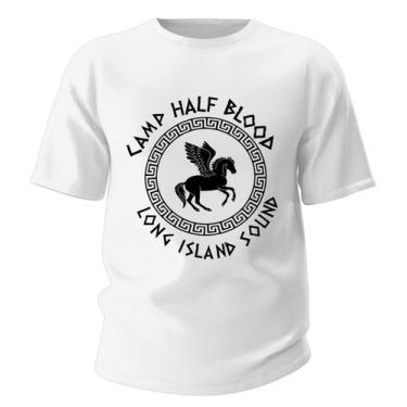 Imagem de Camiseta Masculina Percy Jackson Acampamento Meio Sangue Símbolo - SEM