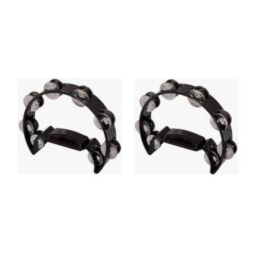 Imagem de Kit com 2 Pandeiro Meia Lua Preto Spanking