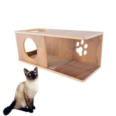 Imagem de Nicho G Fundo Fechado Para Gato 1peça LAMINADO - BT WOOD, MARROM