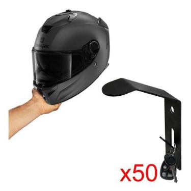 Imagem de Kit 50 Atacado Suporte De Parede Para Pendurar Capacete De Moto - Ster