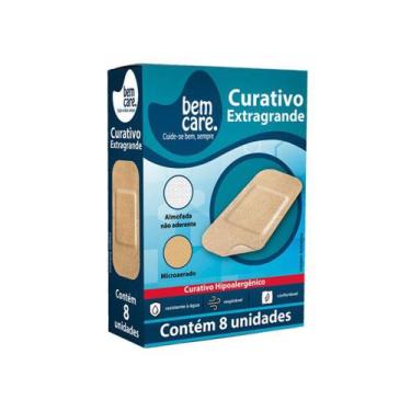 Imagem de Curativo Extra Grande Bem Care Com 8 Unidades - EXCLUSIVA