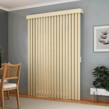 Imagem de Persiana Vertical Pvc+ Bando Crisdan L 1,00 X 1,40 A Bege