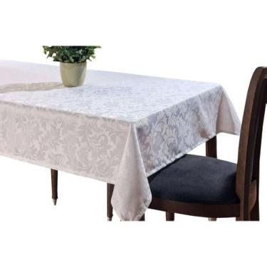 Imagem de Toalha DeMesa Retangular 8Pessoas 2,70Jacquard DetalhadoLiso - Angel D