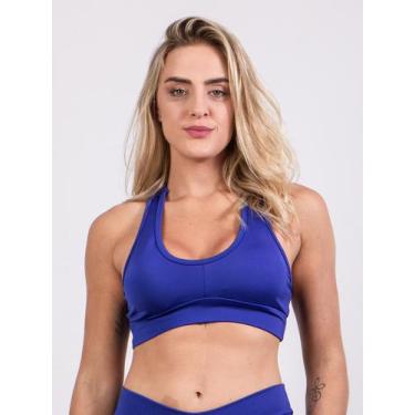 Imagem de Top Fitness Nadador Suplex Poliéster Academia Treino RLC Modas, Azul r
