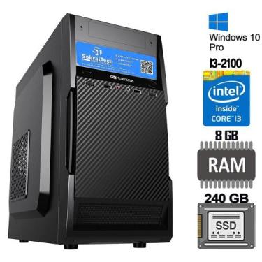Imagem de Computador I3-2100 Ssd 240Gb Ram8Gb Windows10 Fonte 500W - Sobraltech