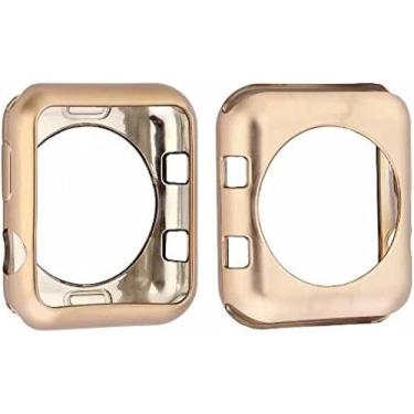 Imagem de Capa Silicone Proteção Case Para A. Watch e Iwo 42mm Dourado - Classic