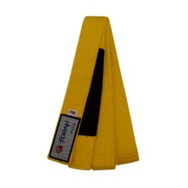 Imagem de Faixa de Jiu Jitsu Plus Com Ponteira Infantil Amarelo Torah, Amarelo, 