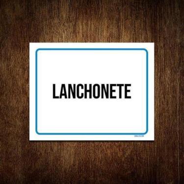 Imagem de Kit 3 Placas Ambiente Sinalização Setor Lanchonete