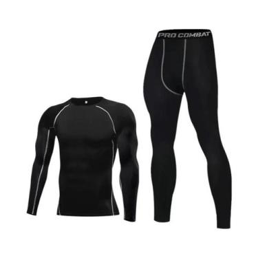Imagem de Roupa Íntima Térmica Masculina para Inverno - Conjunto de Camiseta e L