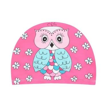 Imagem de Touca de Natação Infantil com Desenho Animado - Tecido Elástico e Conf