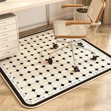 Imagem de HJZSZX Tapete de chão para cadeira giratória Tapete quadrado Tapete de estudo Penteadeira Tapetes de mesa Sala de estar Decoração de casa Tapetes de área de estar, SA2340, QT, A, 280x280cm