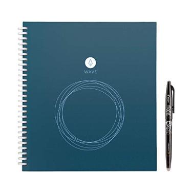 Imagem de Rocketbook Wave Smart Notebook – Caderno ecológico pontilhado com 1 caneta Pilot Frixion incluída – Tamanho padrão (21,5 cm x 24 cm), azul (WAV-S) (pacote com 32)