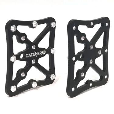 Imagem de Pedal adaptador de plataforma sem clipe para sapatos regulares compatível com Shimano SPD Speedplay liga de alumínio adaptador de pedal de bicicleta (preto)