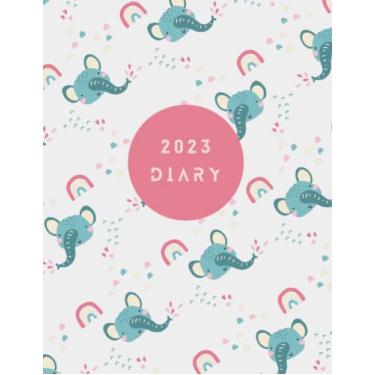 Imagem de 2023 Diary: A4 One Page Per Day To View Dated Planner Agenda Organiser Calendar - 2023 Journal A4 Page A Day - 2023 Diary Elephant