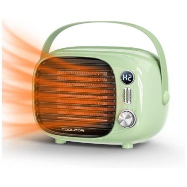 Imagem de Aquecedor Elétrico Portátil de Cerâmica com Controle de Temperatura e Silencioso, 800W...