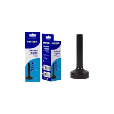 Imagem de Antena Digital Interna Para TV Alta Performance HD TV Digital VHF UFH FM Base Com Imã P/Melhor Sustentação Compacta Compatível Com Todos Modelos De TV