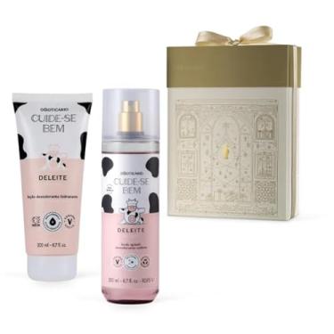 Imagem de O Boticário Kit Presente Cuide-Se Bem Deleite: Body Splash 200ml Loção Hidratante 200ml