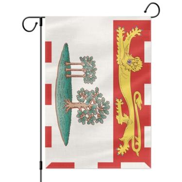 Imagem de PTEROSAUR Bandeira de jardim da Ilha do Príncipe Eduardo, bandeira da província da ilha do Príncipe Eduardo, 30,5 x 45,7 cm, decoração externa